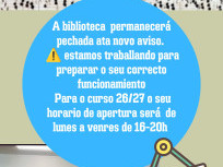 Biblioteca do centro pechada ata novo aviso