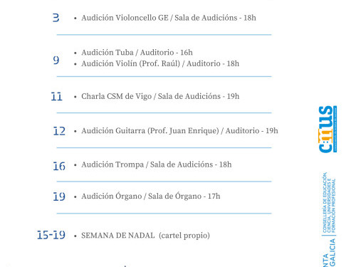Actividades mes de decembro