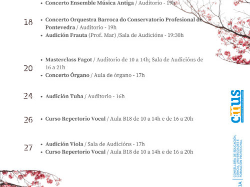 Actividades mes de marzo (2ª quincena)