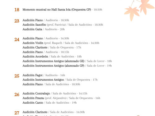 Actividades novembro