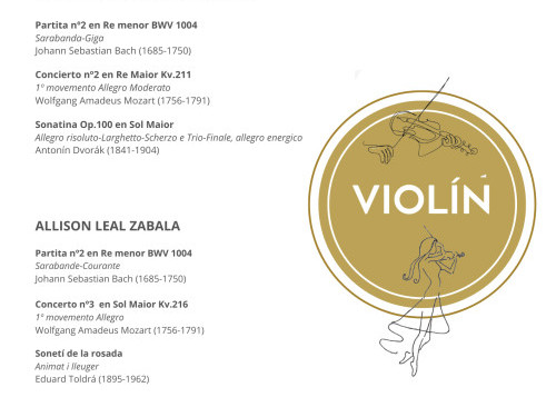 Recital Candela González e Allison Leal (violín)
