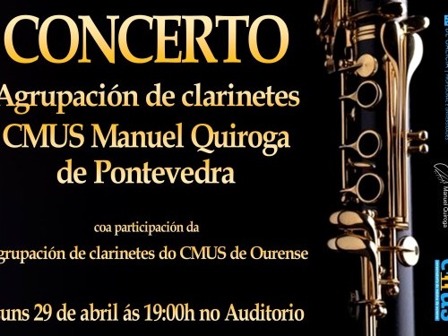 Concerto da Agrupación de clarinetes do CMUS Manuel Quiroga de Pontevedra