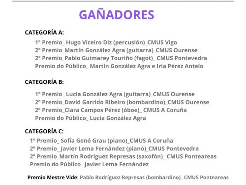 Concurso Mestre Vide fase final