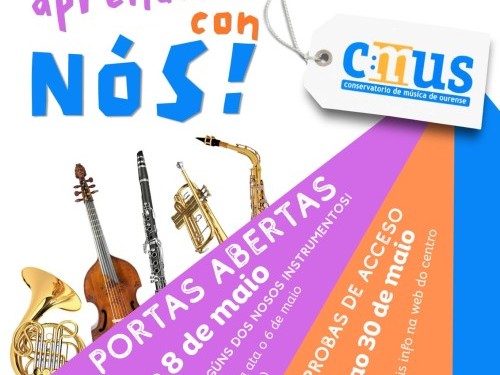 Ven aprender con nós e coñecer o Conservatorio!!!