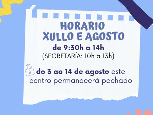 HORARIO DE CENTRO