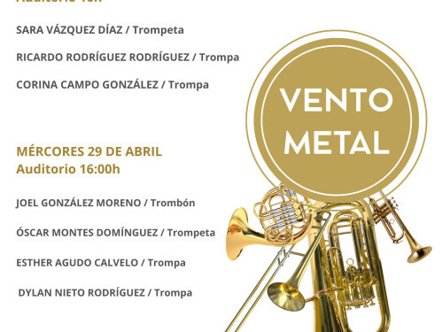 Recitais fin de grao departamento de vento metal