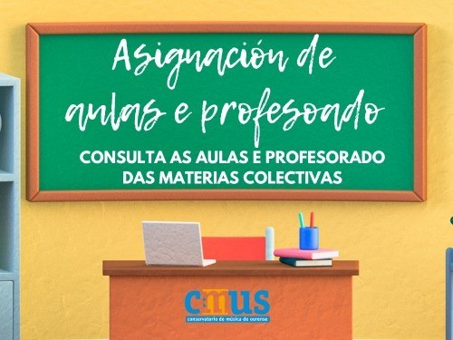 CADRO DE GRUPOS, PROFESORADO E AULAS